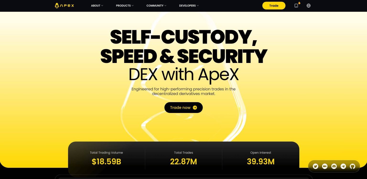 ApeX - Decentralized Derivatives Protocol | DeFiShills