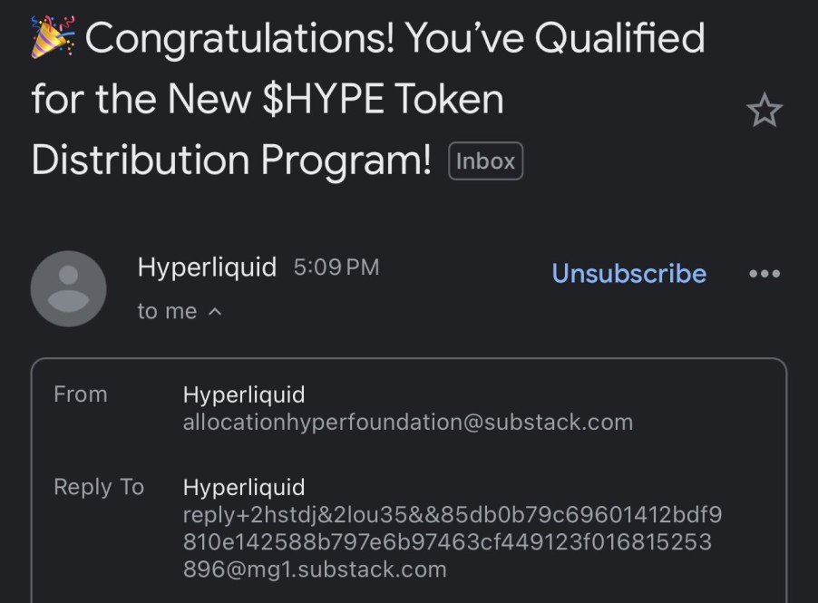 You've qualified for the $HYPE Token Distribution Program by Hyperliquid! Safeguard your assets from DeFi scams by staying informed. 