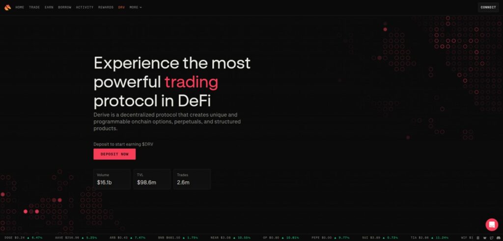 Derive – Decentralized Options & Perpetuals | DeFiShills
